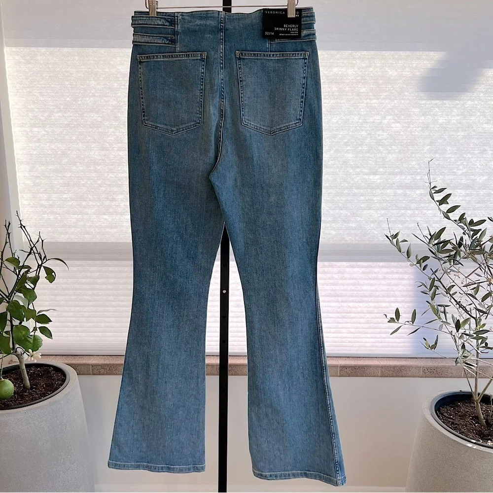 NWT Veronica Beard size 32 Blue Flare Jeans - Picture 9 of 9